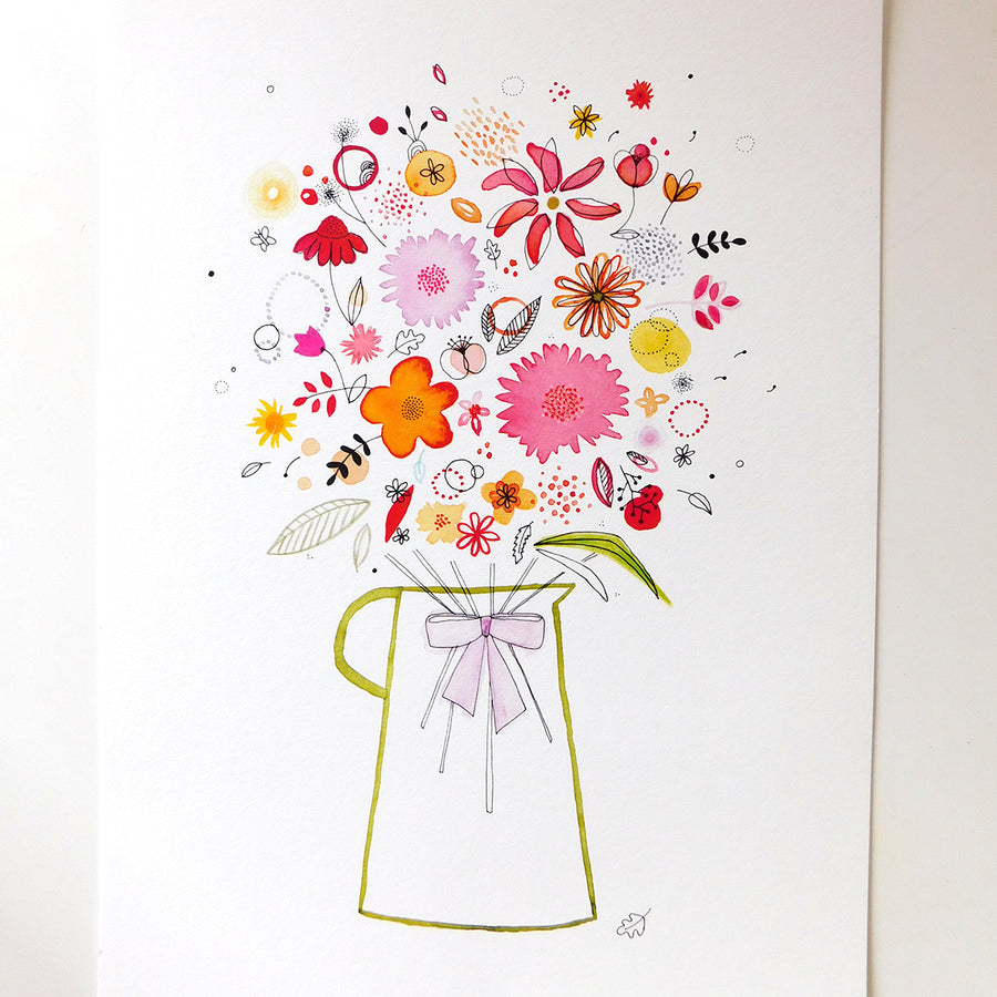 Váza s květinami II. - tisk A4